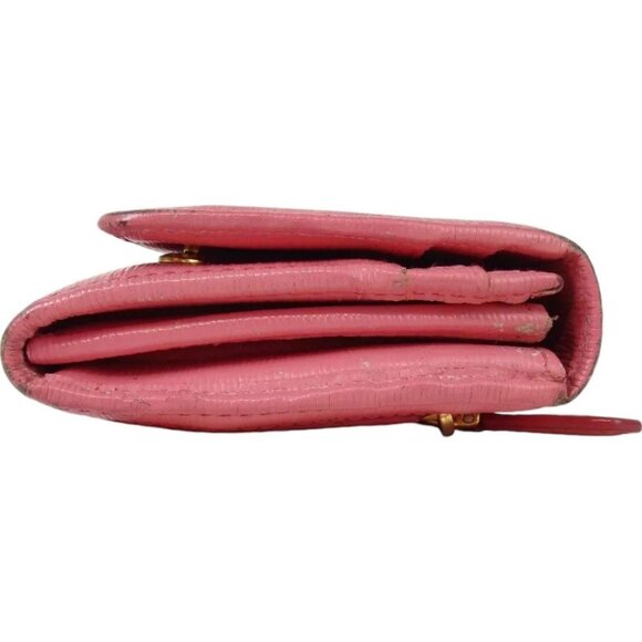 032190AR (K2) Prada Wallet Long Pink Leather - Picture 4 of 16